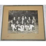 Woodbrook v Dublin University 1912. Two official mono photographs, one of the two teams, the other