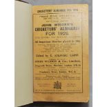 Wisden Cricketers' Almanack 1926 & 1927. 63rd and 64th editions. Original paper wrappers, bound in