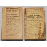 Wisden Cricketers' Almanack 1907 & 1908. 44th and 45th editions. The 1907 with original paper