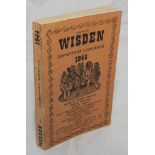 Wisden Cricketers' Almanacks 1944. 81st Edition. Original limp cloth covers, Only 5600 paper