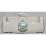 Cricket bag. Large crested china cricket bag with colour emblem for 'Brighton'. Civic. Approx 4.5"