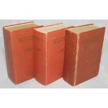 Wisden Cricketers' Almanack 1947, 1949 and 1950. Original hardbacks. All three editions with