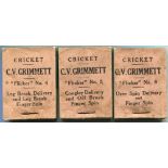 C.V. Grimmett Flicker Book no 4, 5 & 6. 'Leg Break Delivery and Leg Break Finger Spin', 'Googley