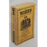 Wisden Cricketers' Almanack 1940. 77th edition. Original limp cloth covers. Minor bowing to spine,