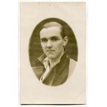 George Durant Kemp-Welch. Cambridge University & Warwickshire 1929-1935. Sepia real photograph plain