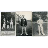 Kent C.C.C. 1900s-1950s. Thirteen mono and sepia real photograph postcards of Kent cricketers.