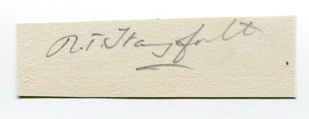 Ronald Thomas Stanyforth, Oxford University, Yorkshire & England, 1914-1933. Good pencil signature