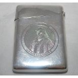 Alfred Charles Stirrup Glover. Warwickshire 1895-1909. Attractive silver cigarette case with