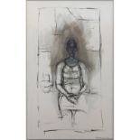 Alberto Giacometti, Swiss (1901-1966) Lithograph "Caroline" Signed and dated 1965 in print. Toning