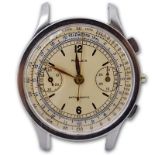 Rare Circa 1940's Men's Rolex Chronograph Model 2508 Stainless Steel Watch with Antimagnetic Dial,