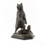 Nikolaï Ivanovich Liberich, Russian (1828-1883) A Russian cast bronze sculpture of a bear standing