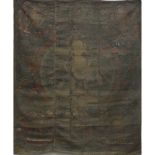 18/19th Century Tibetan Buddhist Hand Painted Thangka. Signed en verso with handprint and