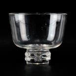 Stueben Clear Crystal Centerpiece Bowl. Signed. Normal scuffing to base otherwise good condition.