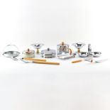 Collection of Twelve (12) Art Deco Chromeware Serving Pieces. Includes pieces by Chase, Farberware