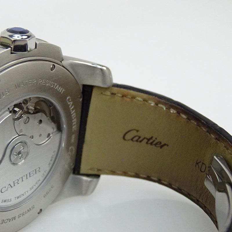 Man's Cartier Calibre 3299 Stainless Steel and 18 Karat Rose Gold Automatic Movement watch with - Image 4 of 8