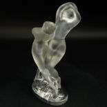 Lalique Crystal "Deux Danseurs" Figurine. Signed. Good condition. Measures 10" H. Shipping $52.00 (