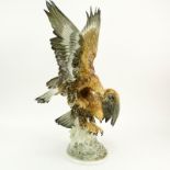 Hutschenreuther Porcelain Bird Group. Features Two (2) Eagles. Signed. Professionally restored.