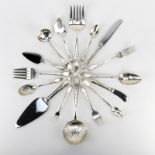 122 Piece S. Kirk and Sons Sterling Silver Flatware Service for Twelve (12) in the "Primrose"