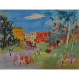 Jean Dufy, French (1888-1964) "La Bois du Boloinge" Color Lithograph Signed and Numbered 92/225 in