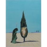 after: Salvador Dalí, Spanish (1904-1989) Color Etching, Surrealistic Vision. Pencil signed lower