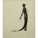 Erte Romain de Tirtoff , Russian/French (1892-1990) Lithograph "Le Souper Galant" Signed and