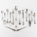 Grouping of Fourteen (14) Sterling Silver and Sterling Handle Tableware. Includes: Unger Brothers