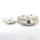 Two (2) Herend Porcelain Individual Divided Serving Dishes. Each dish is signed and numbered.