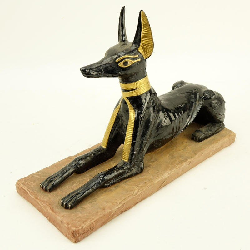 Boehm Porcelain "Egyptian God Anubis" Limited Edition From "Treasures Of Tutankhamen Collection"