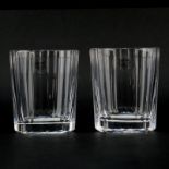 Eleven (11) Dansk Faceted Round Old Fashioned Glass Tumblers. Stamped and includes original