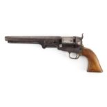 Circa 1850s Saml Colt .44 Caliber Model Dragoon Navy Revolver Pistol. Serial numbers 7413 found on