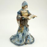 Antique Aloys, French (19th Century) Art Nouveau Glazed Porcelain Figurine. Impressed "AHB" in