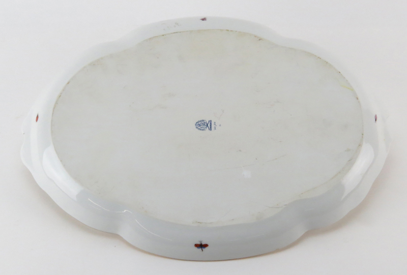 Herend Porcelain "Rothschild Birds" Oval Ribbon Tray. Signed and numbered 400/RO on underside. - Image 2 of 3