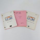 Three (3) LA Law Scripts, Script No. 8L13 No. 4025; Script No. 8L01 No. 3761 and Script #8L08.