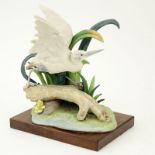 Cybis Bisque Porcelain Bird Figurine. Signed and in good condition. Measures 9" H. Shipping: Third