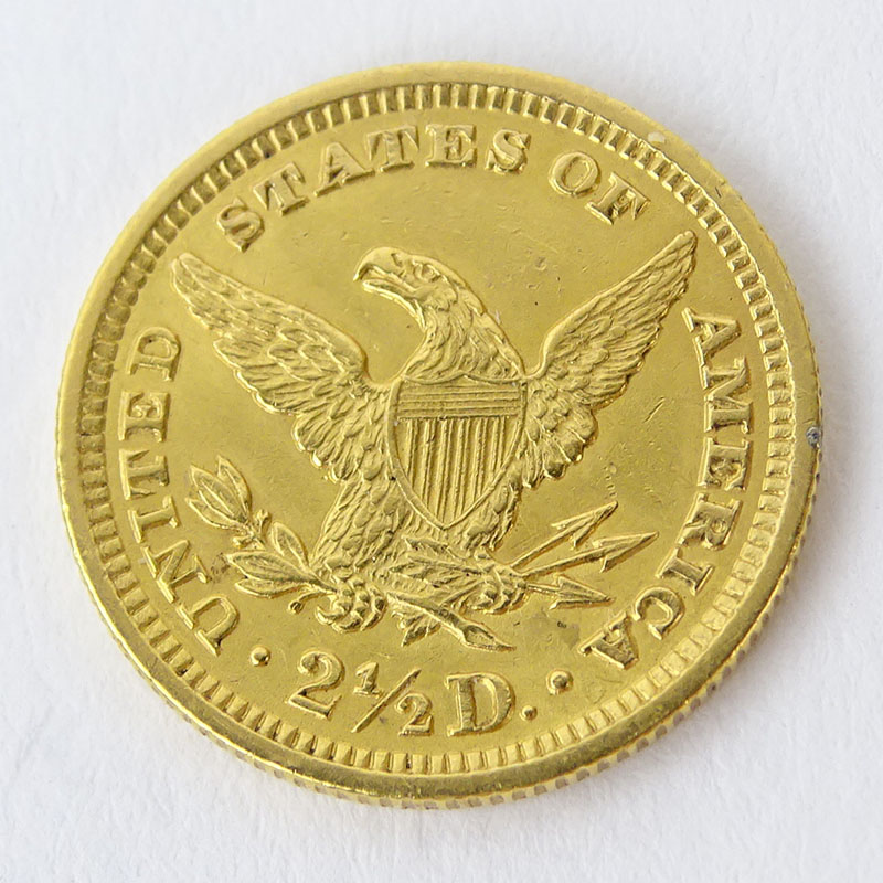 1906 US Liberty Head $2-1/2 Gold Coin. Please note this coin is not graded. Approx. weight: 4.1 - Image 2 of 2