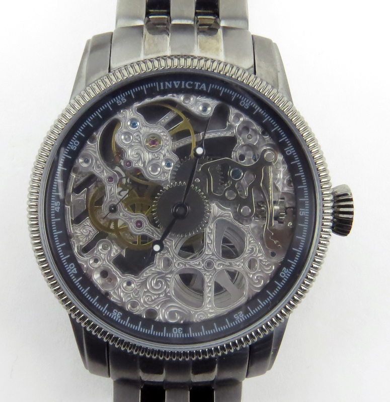 Three (3) Men's Invicta Watches. Includes: Stainless Steel and Leather Chronograph Strap Watch, 46mm - Image 2 of 4