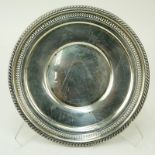 Modern Sterling Silver Pierced Round Plate. Stamped sterling with makers mark, numbered 21.