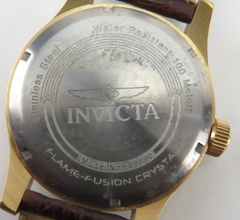 Three (3) Men's Invicta Watches. Includes: Model 10759 Stainless Steel and Leather Chronograph Strap - Image 3 of 4