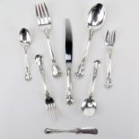 Seventy Four (74) Pc Gorham "Chantilly" Sterling Silver Flatware. Includes: 12 place size forks,