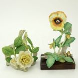 Two (2) Cybis Porcelain Flower Figurines. All pieces signed and in good condition with no chips,