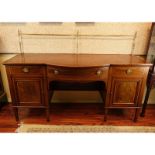 19th Century American Federal Mahogany Sideboard. Includes three drawers and 2 cabinets,