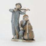Zaphir Lladro Style Young Musicians Porcelain Grouping. Signed and artist signed Jose Puche,