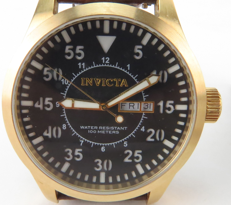 Three (3) Men's Invicta Watches. Includes: Model 10759 Stainless Steel and Leather Chronograph Strap - Image 2 of 4