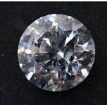 IGL Certified 1.42 Carat Round Brilliant Cut Diamond. D color, SI2 clarity. Measures 6.97 x 7.06 x
