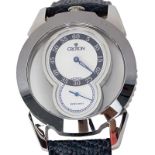 New in Box Croton Man's Swiss Movement Quartz See Through Modulator Watch with Tungsten Bezel,