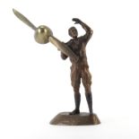 Mark Hopkins, American (20/21st century) Limited Edition "Flight of the Spirit" Bronze Sculpture.