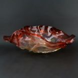 Chris Hawthorne, American (b. 1953) Large Blown Glass Bowl. Signed Hawthorne 1992 PB20. Good