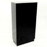 Carmichael Designs Black Acrylic Pedestal Stand. Needs cleaning otherwise good condition. Measures