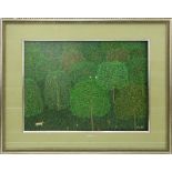 Gil, San Salvador (20th Century) Original Folk Art Oil on Canvas Painting. Signed and dated 87 lower