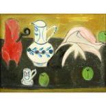 20th Century Oil on Artist Board, Still Life. Signed Henri Matisse 11/40 lower right. Good